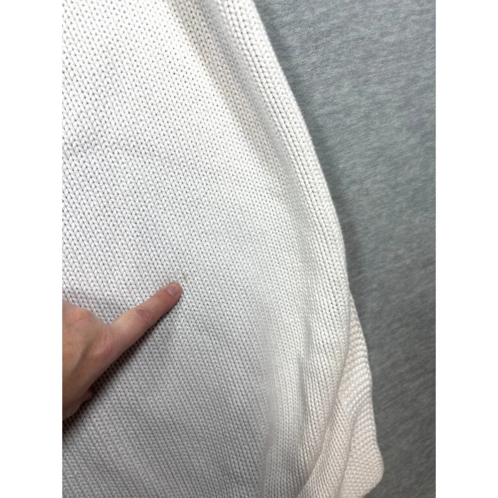 Pottery Barn Modern Baby‎ Blanket White Knit Blue Lightning Bolt